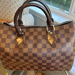 Louis Vuitton Speedy 30 Damier and matching wallet